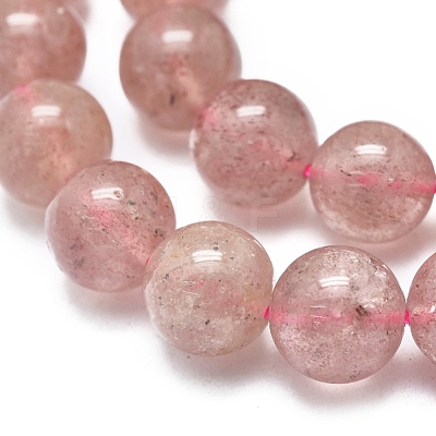 Natura Strawberry Quartz Beads Strands G-D0001-10-10mm-1