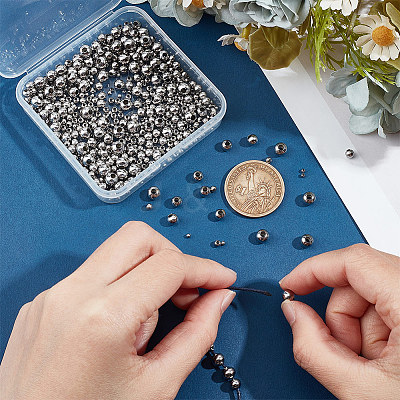 5 Style 304 Stainless Steel Beads STAS-UN0054-68-1