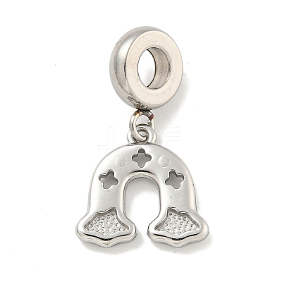 Non-Tarnish 304 Stainless Steel European Dangle Charms STAS-U005-36P-1