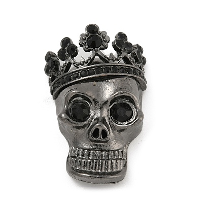Halloween Theme Alloy with Glass Rhinestone Cabochons FIND-B033-02A-B-1
