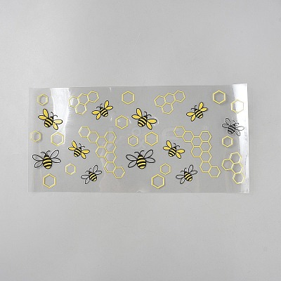 UV Plastic Cup Wrap Transfer Stickers for Glass DIY-WH20001-A14-1