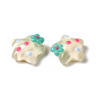 Translucent Resin Cabochons RESI-E034-01A-1