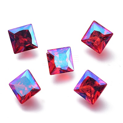 Cubic Zirconia Pointed Back Cabochons ZIRC-H108-09A-227SI-1