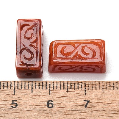 Dyed Natural Myanmar Jade Carved Beads GG-CBABA9C-07-1