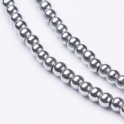 Non-Magnetic Synthetic Hematite Beads Strands G-G094-2mm-1