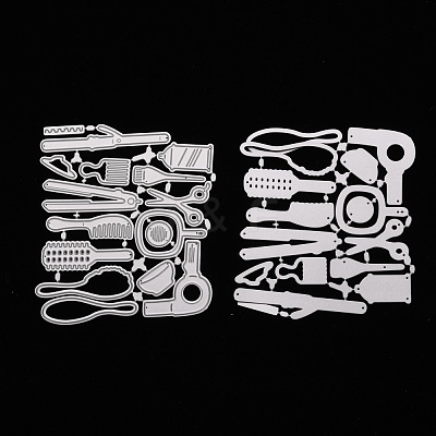 Hair Styling Tool Carbon Steel Cutting Dies Stencils X-DIY-A008-15-1