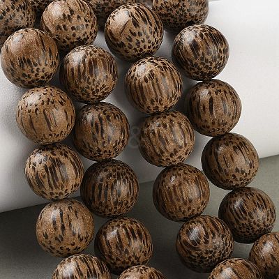 Natural Coconut Wood Beaded Strands COCB-P002-10B-1