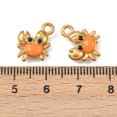 304 Stainless Steel Enamel Pendants STAS-C150-01F-01-1