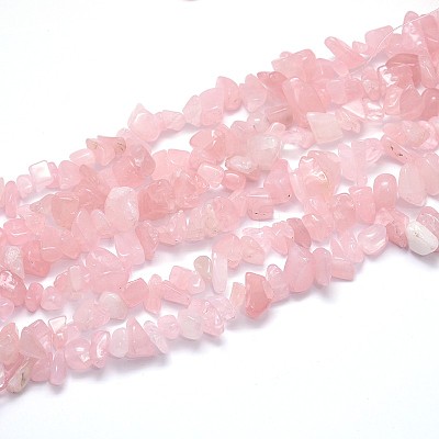 Natural Rose Quartz Beads Strands X-G-O049-C-60-1