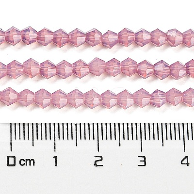 Baking Paint Transparent Glass Beads Strands DGLA-F029-J4mm-1