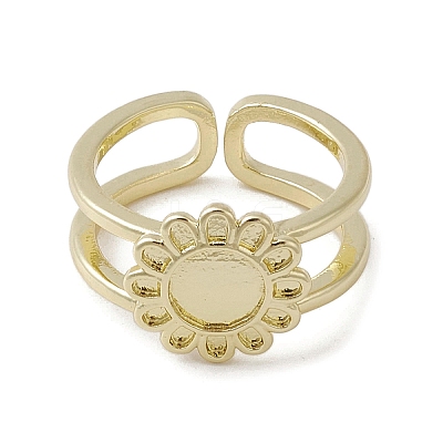 Brass Adjustable Open Rings RJEW-K257-87D-G-1