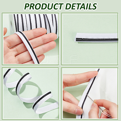 Polyester Satin Piping Ribbon OCOR-WH0091-32A-1