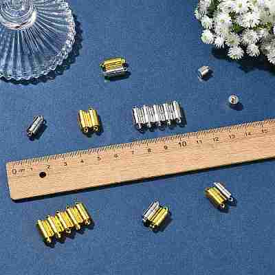 10 Bags Brass Magnetic Clasps with Loops KK-FS0002-02P-1