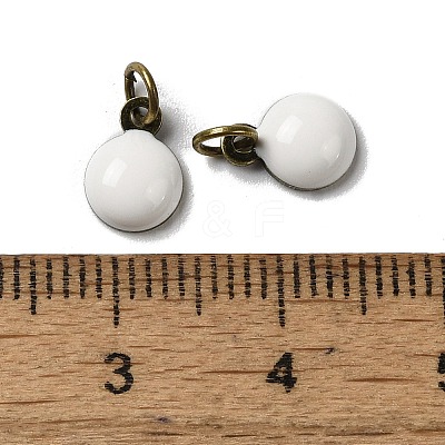 Brass Ename Charms KK-H487-22AB-01-1