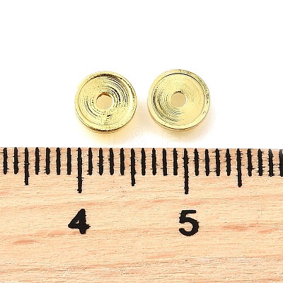 Flat Round Brass Beads KK-L230-04G-1