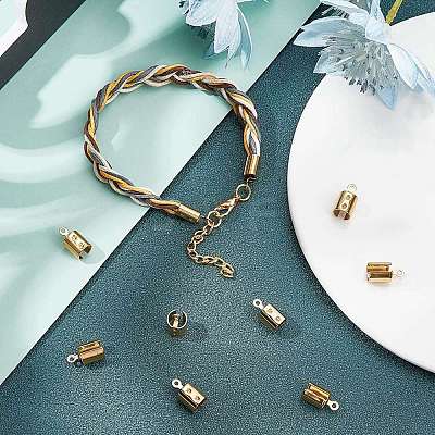 Ion Plating(IP) 304 Stainless Steel Folding Crimp Ends STAS-N0013-22G-1