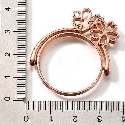 Alloy Open Back Bezel Pendants PALLOY-I223-16RG-1