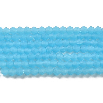 Imitation Jade Frosted Glass Bead Strands LS-GLAA-F029-JM4mm-B03-1