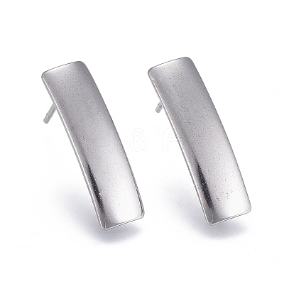 Non-Tarnish 304 Stainless Steel Stud Earring Findings STAS-L238-079P-1