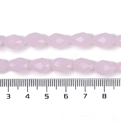 Electroplate Imitation Jade Glass Beads Strands LS-EGLA-N013-J8mm-D01-1