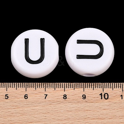 Opaque Acrylic European Beads AC-CBA3BDD-01U-1
