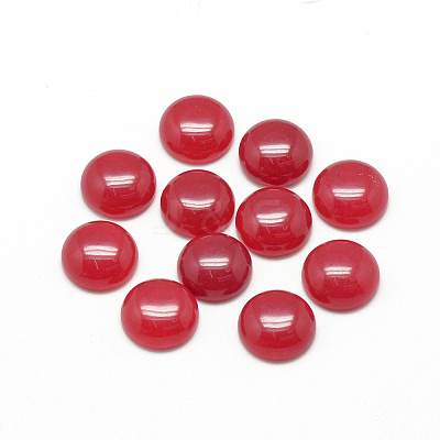 Natural White Jade Cabochons G-R416-12mm-10-1