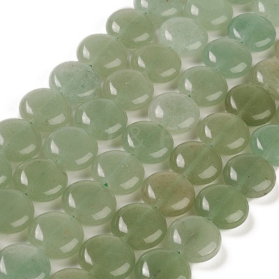 Natural Green Aventurine Beads Strands G-M403-C10-02-1
