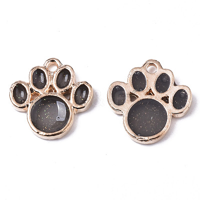 Alloy Resin Pendants RESI-R430-02A-LF-1