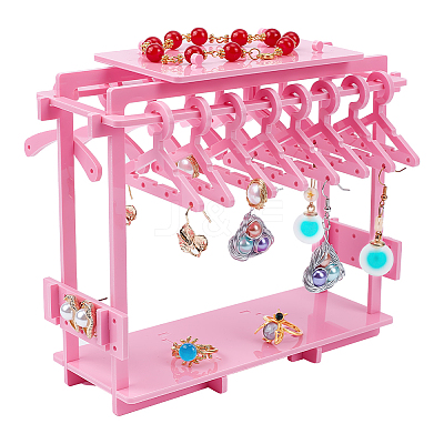Opaque Acrylic Earring Display Stands EDIS-WH0035-19A-1