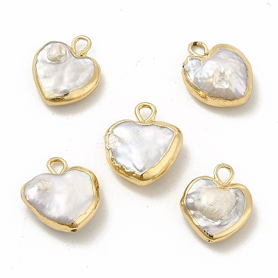 Baroque Natural Keshi Pearl Pendants PEAR-P004-25KCG-1