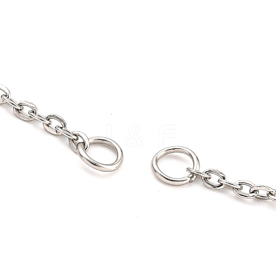Tarnish Resistant 304 Stainless Steel Cable Chains Necklace Makings LS-AJEW-P119-04A-P-1