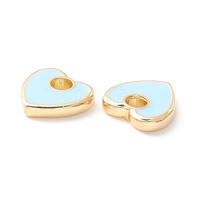 Rack Plating Eco-friendly Brass Enamel Charms LS-KK-D073-04G-02-NR-1