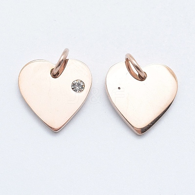 316 Surgical Stainless Steel Pendants STAS-J038-05RG-1