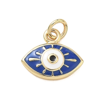 Brass Enamel Pendants KK-CBA3F25-12G-03-1