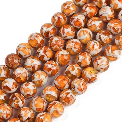 Sythetic Amber Beads Strands G-M199-02G-1