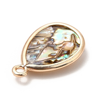 Brass Enamel Pendants KK-K252-10G-07-1