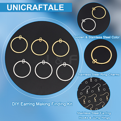 DIY Earring Making Finding Kit DIY-UN0004-77-1
