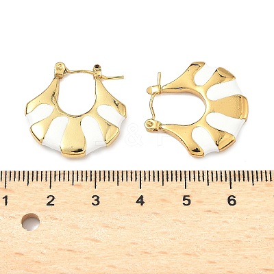 304 Stainless Steel Hoop Earrings EJEW-S267-02G-B-1