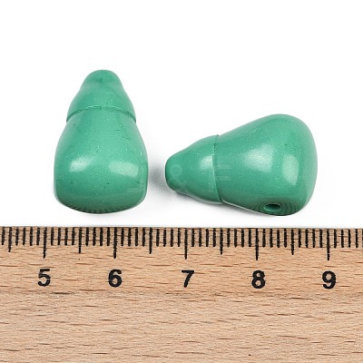 Dyed Synthetic Turquoise 3 Hole Guru Beads G-C198-01A-02-1
