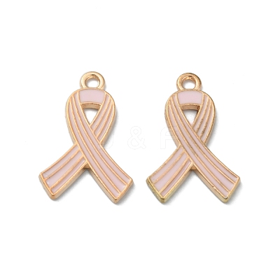 Light Gold Tone Zinc Alloy Enamel Pendants ENAM-WH0061-14B-1
