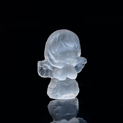 Angel Natural Selenite Figurines DJEW-PW0021-07-1