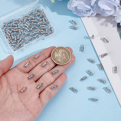 100Pcs Brass Cord End FIND-ME0004-32-1