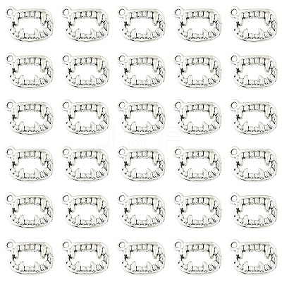50Pcs Tibetan Style Alloy Pendants FIND-YW0009-08-1