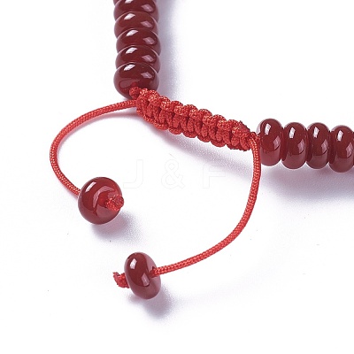 Adjustable Nylon Cord Braided Bead Bracelets BJEW-F369-B10-1