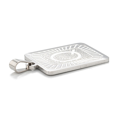 Non-Tarnish 304 Stainless Steel Pendants STAS-K216-48Q-P-1