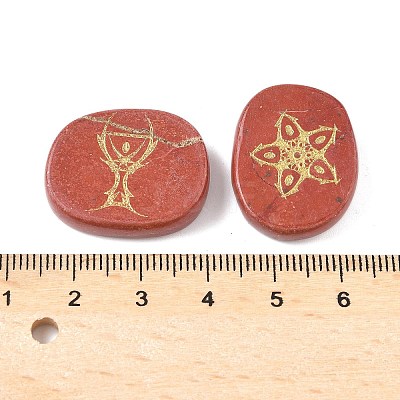 4Pcs 4 Styles Natural Red Jasper Display Decorations G-F786-02C-03-1