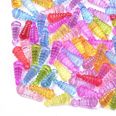 Transparent Acrylic Pendants TACR-T005-04-1