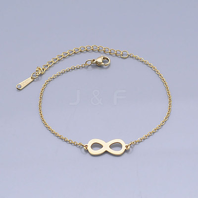 201 Stainless Steel Link Bracelets BJEW-T011-JN501-2-1