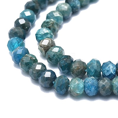 Natural Apatite Beads Strands G-F715-101B-1