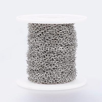 Tarnish Resistant Handmade 304 Stainless Steel Rolo Chains CHS-H007-58P-1